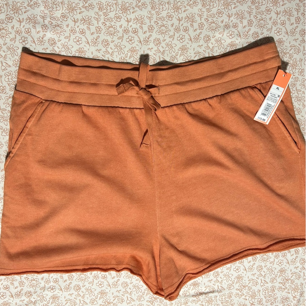 Colsie Women's Athletic Shorts in Orange